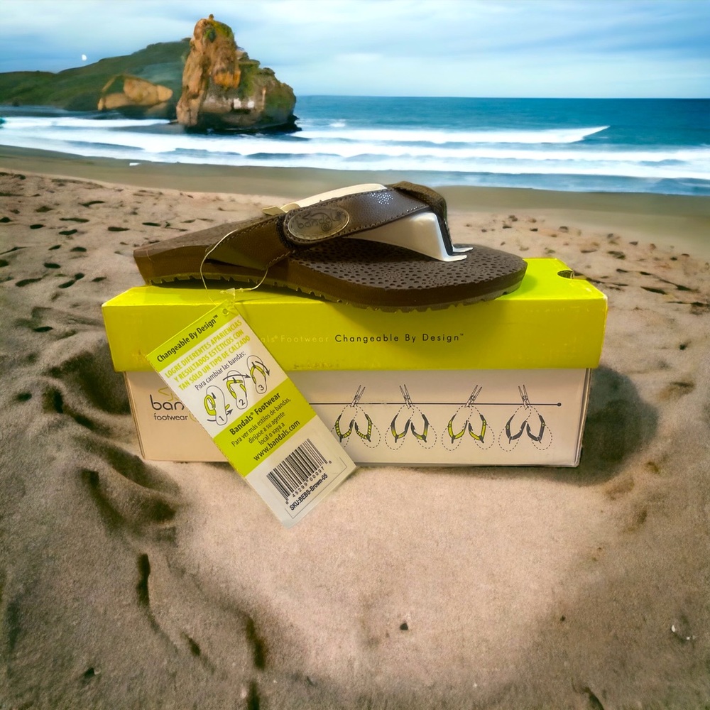 New with Tags in box- Bandals Beach Sandals Interchangeable